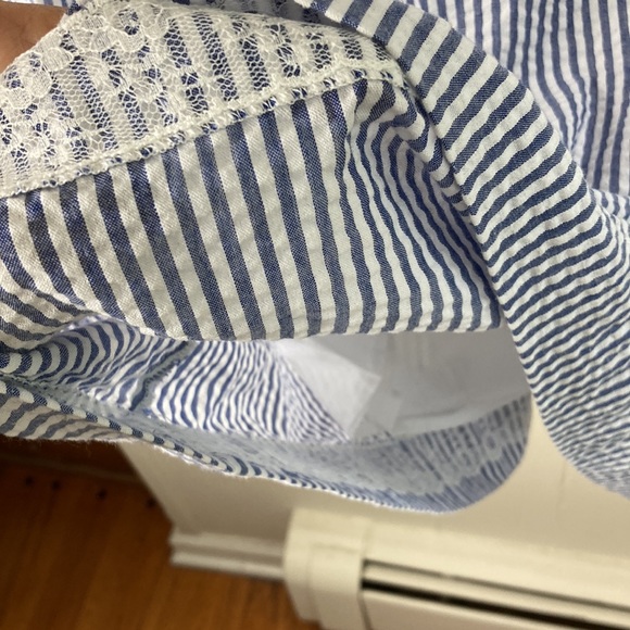 Duffield lane nautical seersucker summer dress size small - Picture 4 of 12